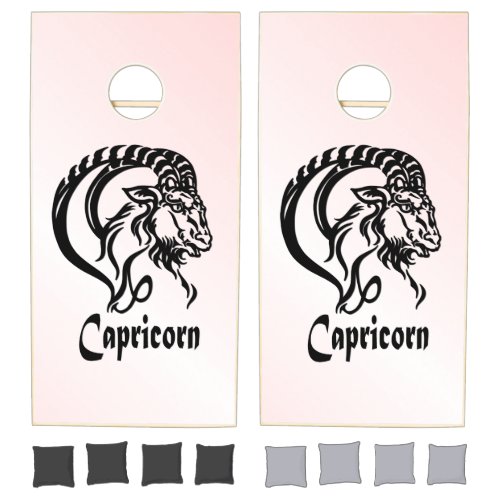 Capricorn the Sea Goat Zodiac Cornhole Set