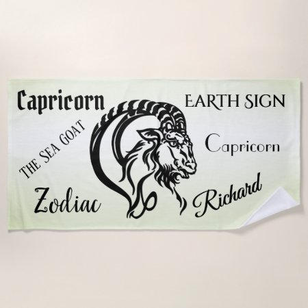 Capricorn the Sea Goat Zodiac Green