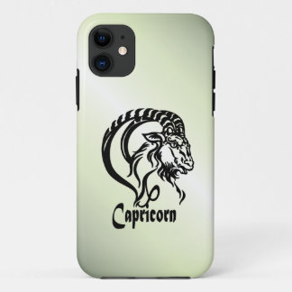 Capricorn the Sea Goat Zodiac Green iPhone 11 Case