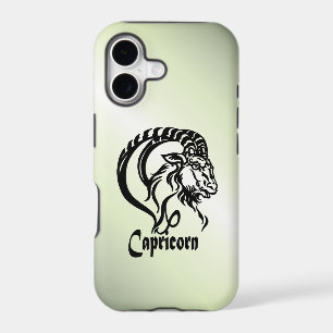 Capricorn the Sea Goat Zodiac Green iPhone 17 Case