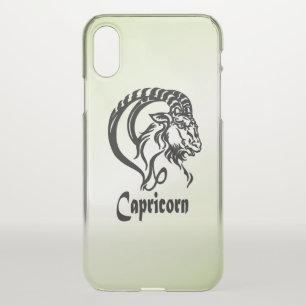 Capricorn the Sea Goat Zodiac Green iPhone XS Case
