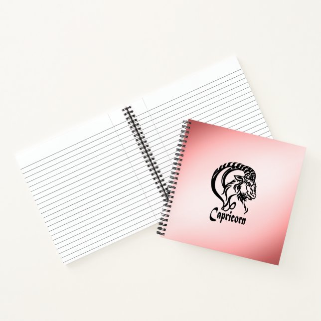 Capricorn the Sea Goat Zodiac Notebook (Inside)