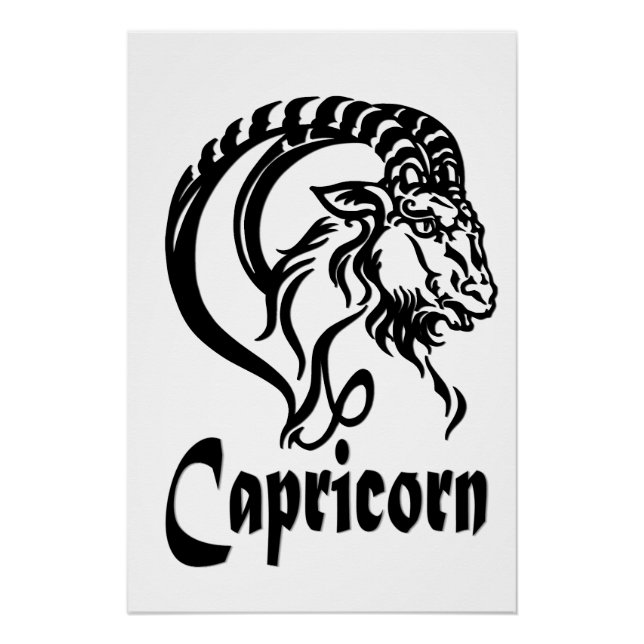 Capricorn the Sea Goat Zodiac Poster (Front)