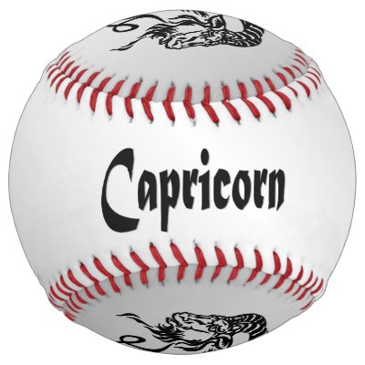 Capricorn the Sea Goat Zodiac Silver Softball