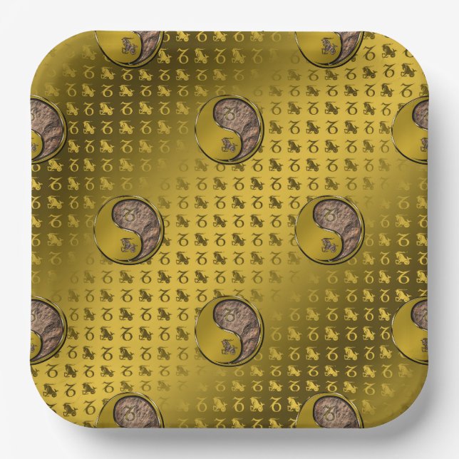 Capricorn the Seagoat Paper Plates (Front)