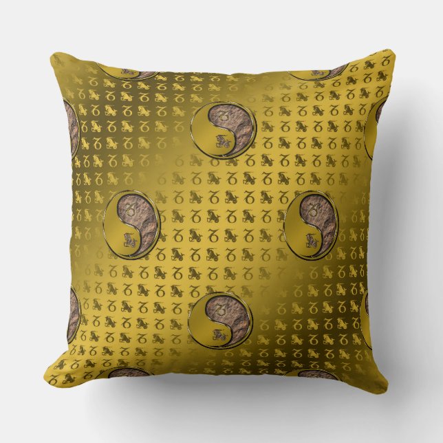 Capricorn the Seagoat Throw Pillow (Front)