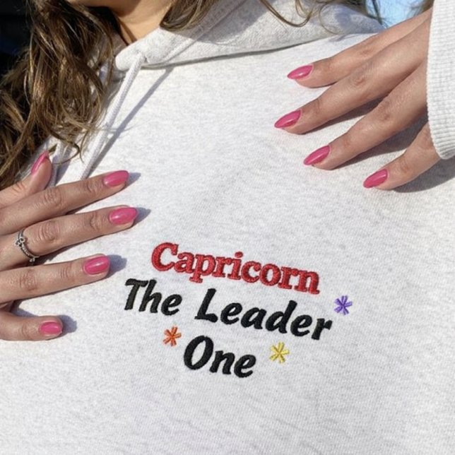 Capricorn unique Hoodie embroidered Gift  (Creator Uploaded)