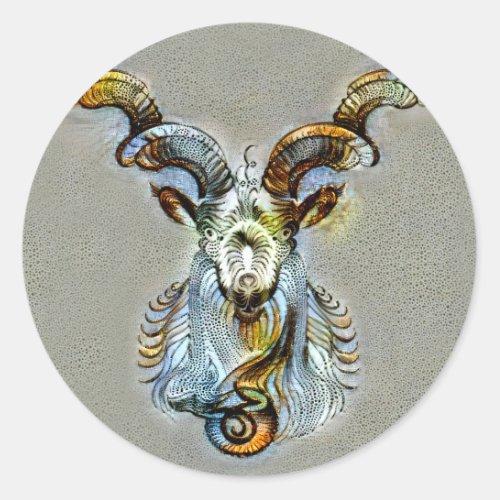 Capricorn Venice Classic Round Sticker