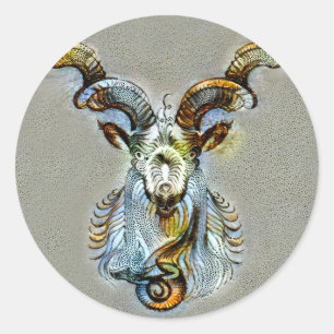 Capricorn Venice Classic Round Sticker
