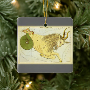 Capricorn Vintage Constellation, Urania's Mirror Ceramic Ornament