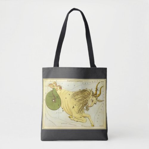 Capricorn Vintage Constellation Uranias Mirror Tote Bag