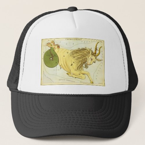 Capricorn Vintage Constellation Uranias Mirror Trucker Hat