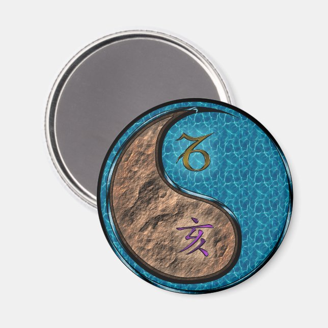 Capricorn & Water Boar Magnet (Front/Back)