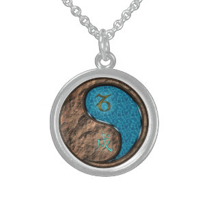 Capricorn & Water Dog Sterling Silver Necklace
