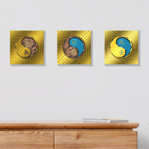 Capricorn & Water Dragon Canvas Photo Tile
