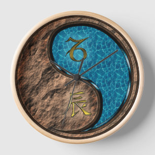 Capricorn & Water Dragon Clock