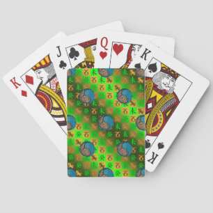 Capricorn & Water Goat Poker Cards
