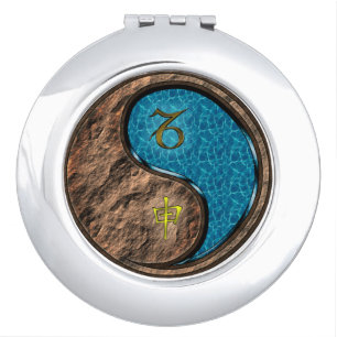 Capricorn & Water Monkey Compact Mirror