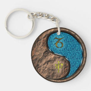 Capricorn & Water Monkey Keychain