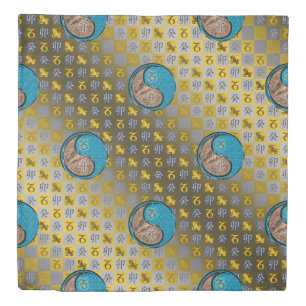Capricorn & Water Rabbit Duvet Cover