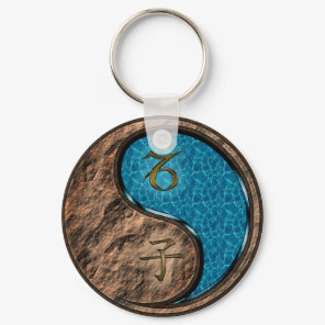 Capricorn & Water Rat Keychain