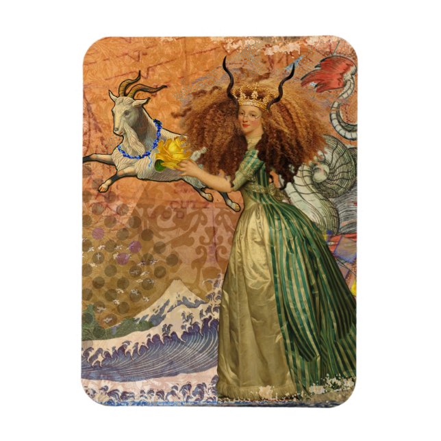 Capricorn Woman Goat Whimsical Fun Magnet (Vertical)