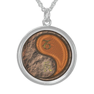 Capricorn & Wood Dragon Sterling Silver Necklace