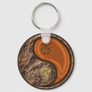Capricorn & Wood Monkey Keychain