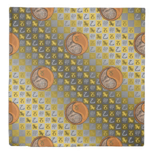 Capricorn & Wood Rabbit Duvet Cover