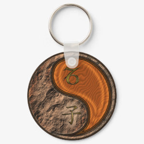 Capricorn & Wood Rat Keychain