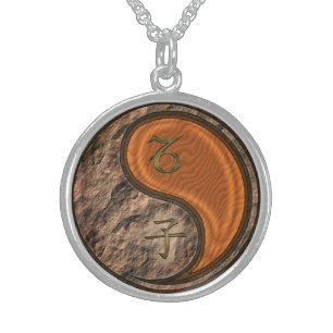 Capricorn & Wood Rat Sterling Silver Necklace