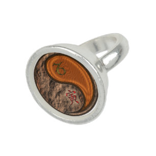 Capricorn & Wood Tiger Ring