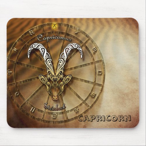 Capricorn Zodiac Astrology design Mouse Pad