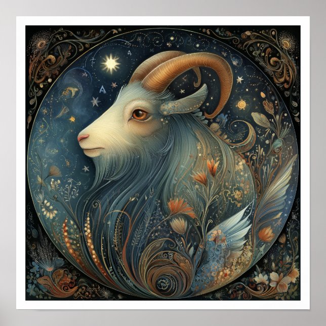 Capricorn Zodiac Birth Sign Astrology Celestial (Front)
