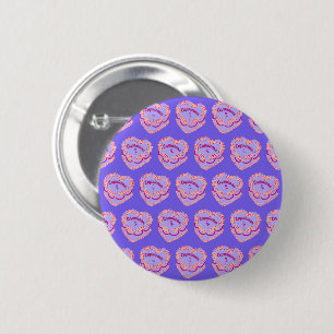 Capricorn Zodiac Coquette Heart Birthday Cake Button