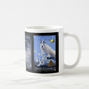 Capricorn Zodiac Cup Or Mug by ValxArt at Zazzle
