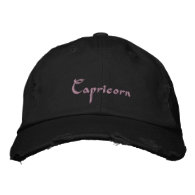 Capricorn Zodiac Embroidered Cap / Hat Embroidered Baseball Caps