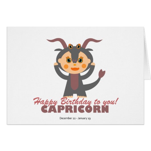 Capricorn Zodiac for kids (Front Horizontal)