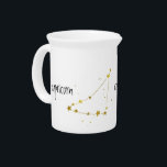 Capricorn Zodiac Gift Beverage Pitcher<br><div class="desc">Beautiful journals,  mugs,  and more featuring your zodiac signs. Perfect for someone who loves to write on the go. Designed by AudreyJames Design.</div>