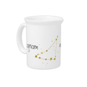 Capricorn Zodiac Gift Beverage Pitcher
