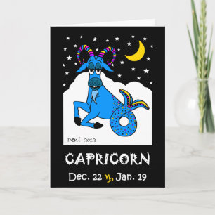 CAPRICORN - ZODIAC GREETING CARD