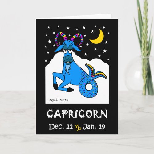 CAPRICORN _ ZODIAC GREETING CARD