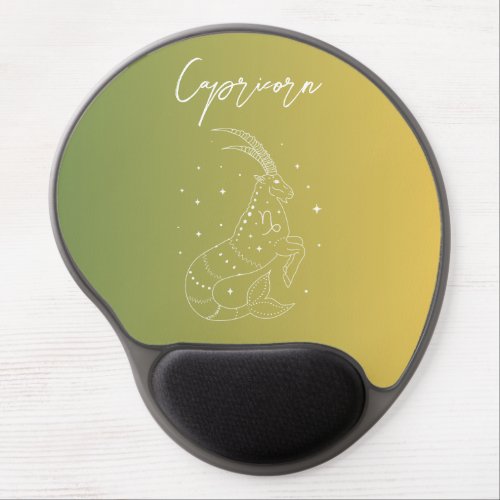 Capricorn zodiac horoscope star sign gradient gel mouse pad