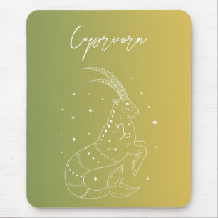 Capricorn zodiac horoscope star sign gradient mouse pad
