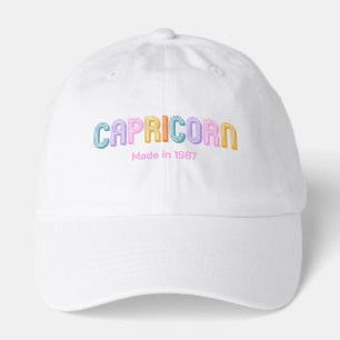 Capricorn zodiac modern colorful astrology  Hat