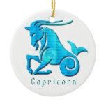 Capricorn Zodiac Orament Ceramic Ornament