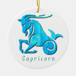 Capricorn Zodiac Orament Ceramic Ornament