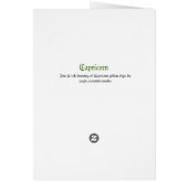 Capricorn  (Zodiac sign) (Back)