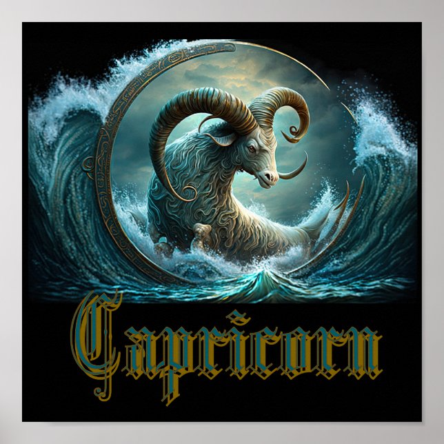 Capricorn Zodiac Sign (Front)