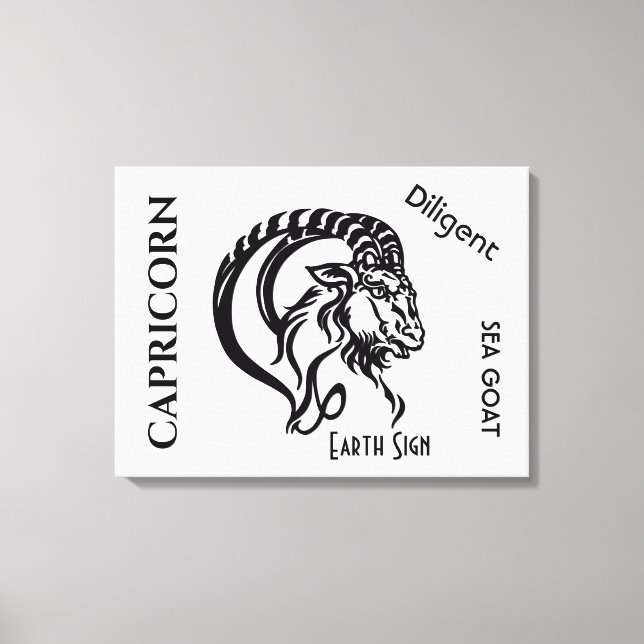 Capricorn Zodiac Sign and Symbol (Front)